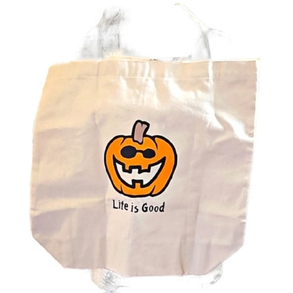 LIFE IS GOOD tote bag with Jack O'lantern - Picture 5 of 11